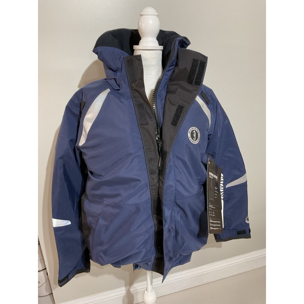 Mustang Survival FLOAT Jacket MJ5244 TYPE III NAVY BLUE LARGE NEW Mens